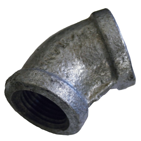 Jones Stephens 1-1/4in. Galvanized Iron 45Deg. Elbow, Banded G2900215